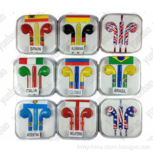 Trendy High Quality Flag Earphone